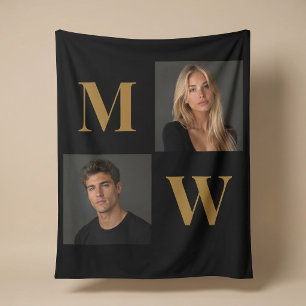 Cobertor De Velo O Modo Como Nós Somos Casal Foto Monograma Preto