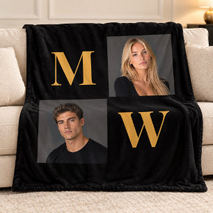 Cobertor De Velo O Modo Como Nós Somos Casal Foto Monograma Preto