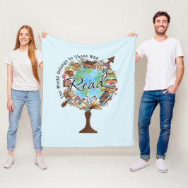 Cobertor De Velo O mundo pertence àqueles que leem