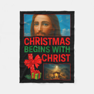 Cobertor De Velo O Natal Hugvyn Começa Com A Cruz De Cristo Jesus C