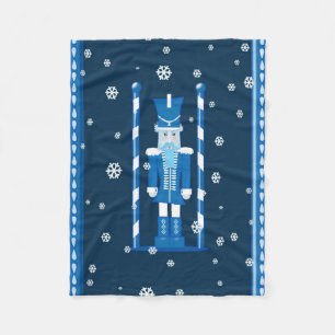 Cobertor De Velo O Nutcracker no azul