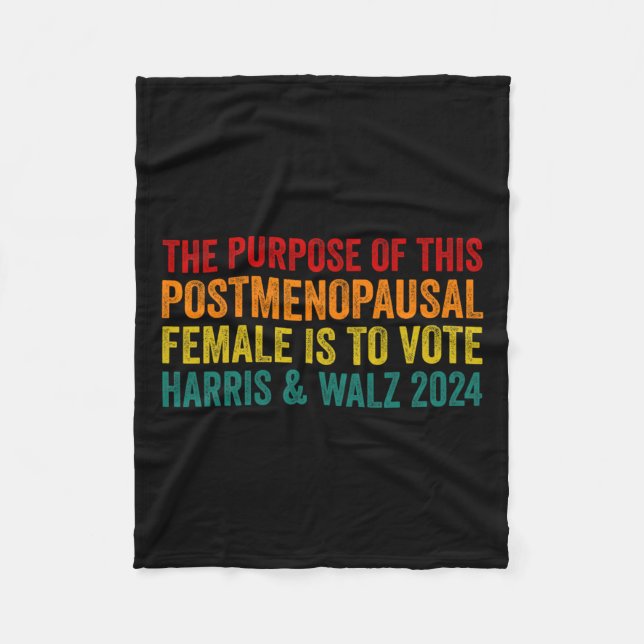 Cobertor De Velo O Objetivo Deste Posto Menopausal Female Harris (Frente)