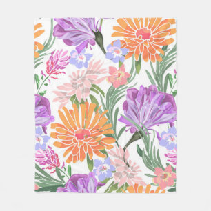 Cobertor De Velo O padrão floral de arte sem costura. Glória da m