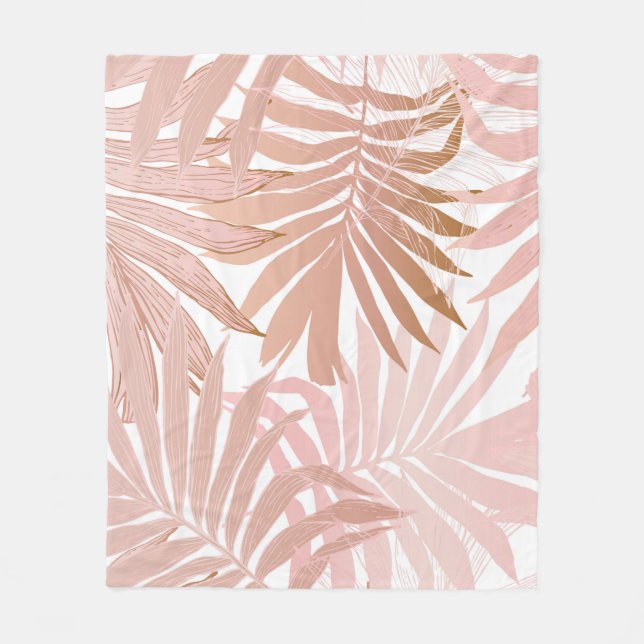 Cobertor De Velo O padrão perfeito da natureza. Tropi abstrato dese (Frente)