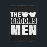 Cobertor De Velo O Padrinho de casamento de Bachelor Party Stag Gro<br><div class="desc">A Padrinho de casamento do solteiro do grupo Stag Große Gag Mens Engraçado 1</div>