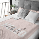 Cobertor De Velo O Pastel Moderno Pink Hello E Você Nome<br><div class="desc">O Pastel Moderno Pink Hello E Você Nome</div>