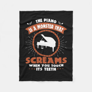 Cobertor De Velo O Piano É Um Monstro Que Gritar