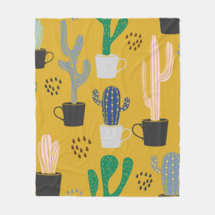 Cobertor De Velo O plano de fundo do Cactus sem falhas. Manuscrito