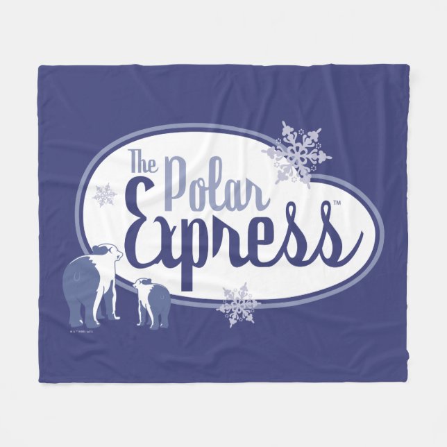 Cobertor De Velo O Polar Express | Ursos Polares — Gráfico Retroati (Frente (Horizontal))