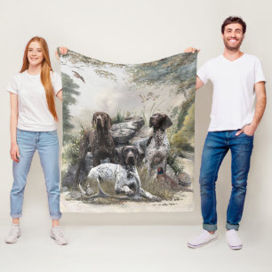 Cobertor De Velo O ponteiro alemão Shorthired ou Deutsch Kurzhaar