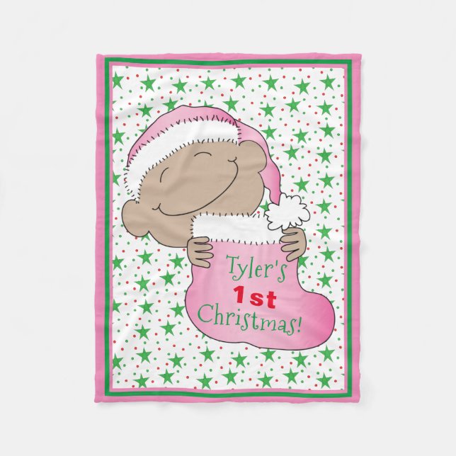 Cobertor De Velo O primeiro bebê de Natal (Frente)