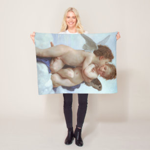 Cobertor De Velo O primeiro beijo, amor e psyche, Bouguereau