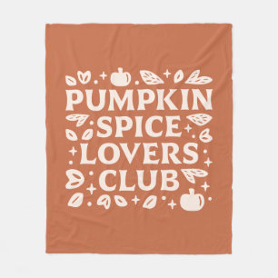 Cobertor De Velo O Pumpkin Spice Lovers Club