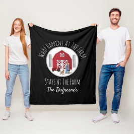 Cobertor De Velo O Que Acontece Na Fazenda Personalizada