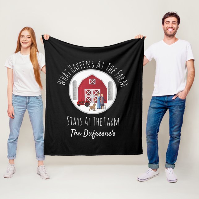 Cobertor De Velo O Que Acontece Na Fazenda Personalizada (In Situ)