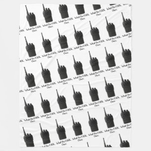 Cobertor De Velo O Que O Fu*k Sobre O Ícone De Walkie Talkie Engraç