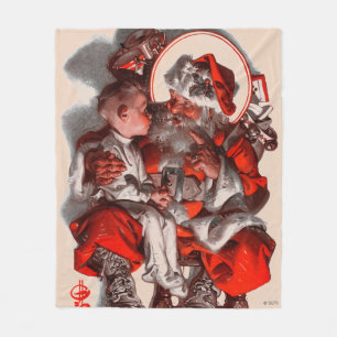 Cobertor De Velo O regaço do papai noel
