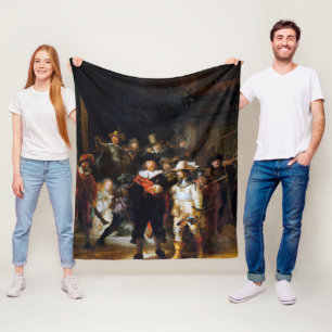 Cobertor De Velo O relógio noturno, Rembrandt