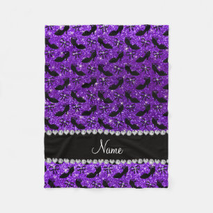 Cobertor De Velo O rico roxo conhecido personalizado do brilho