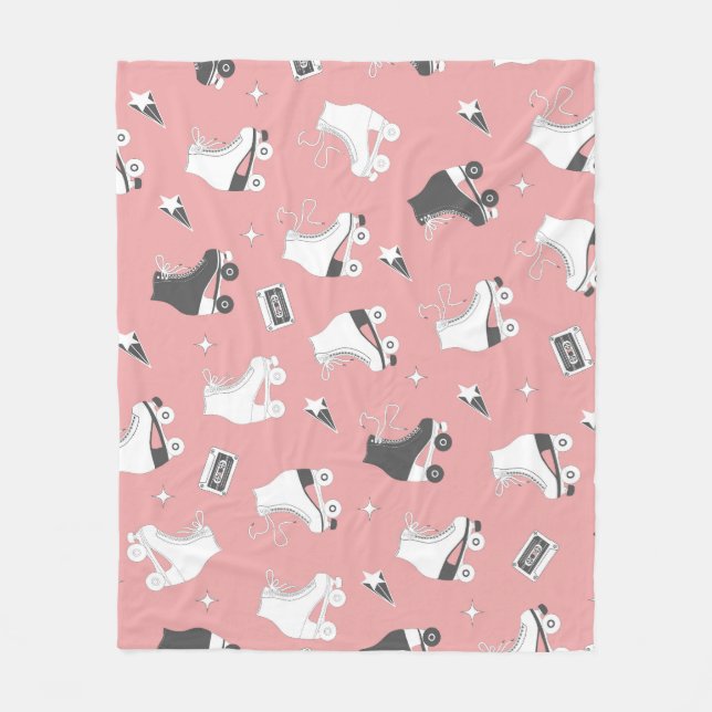 Cobertor De Velo O rolo skate o padrão do cassete. (Frente)