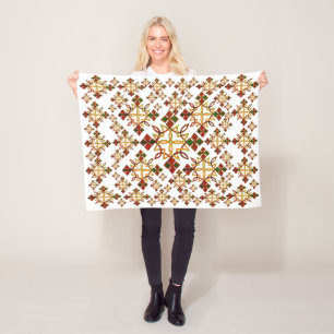 Cobertor De Velo O Rootz Meskel, da Etiópia, Cruz Fleece Blanket.P