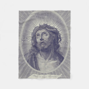 Cobertor De Velo O Santo Rosto De Jesus Com Coroa De Espinhos Arte