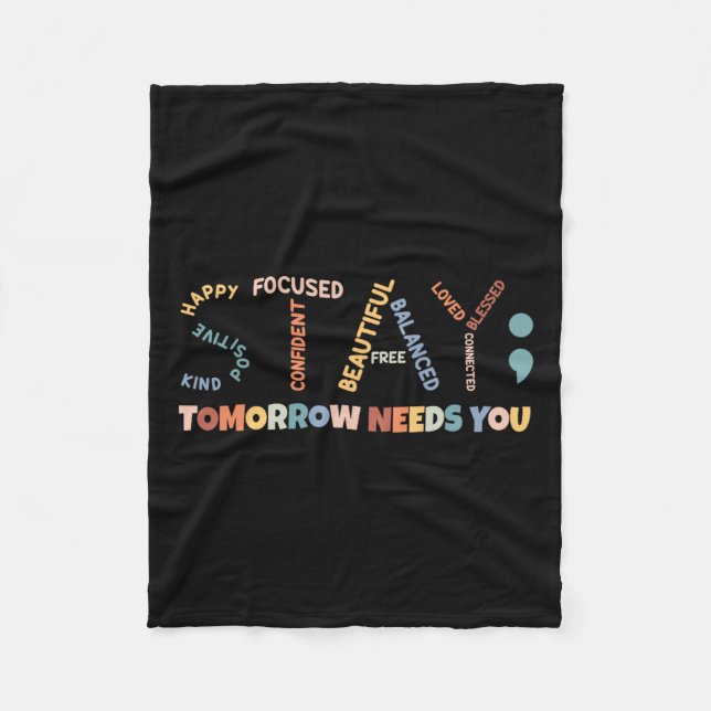 Cobertor De Velo O Semicolon Amanhã Precisa Do Seu Awarene Para A S (Frente)