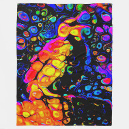 Cobertor De Velo O Solitário Pássaro 4: Estilo de Arte Líquida