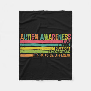 Cobertor De Velo O Suporte A Aceitar Autismo Compreende O Amor Dife