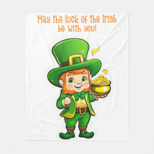 Cobertor De Velo O tesouro de Lucky Leprechaun