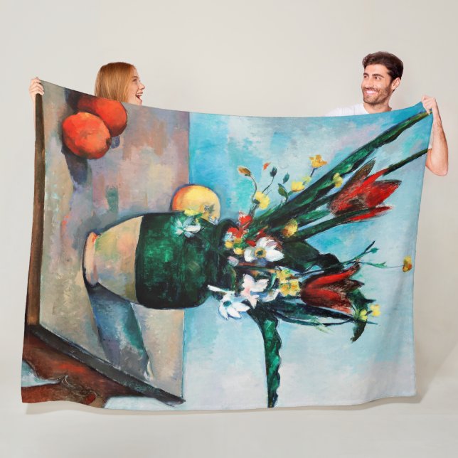 Cobertor De Velo O Vaso de Tulips, Paul Cezanne (In Situ)