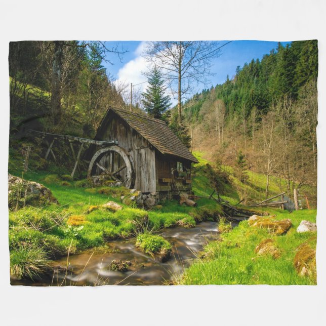 COBERTOR DE VELO O VELHO FLUXO DE LEITE (Frente (Horizontal))