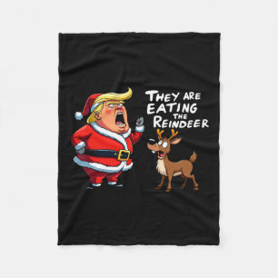 Cobertor De Velo O Vestido Do Pai Natal Que Estão Comendo.