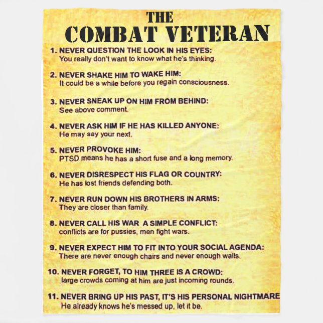 COBERTOR DE VELO O VETERANO COMBATE (Frente)