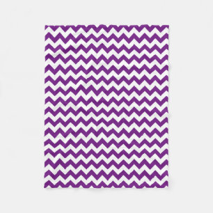Cobertor De Velo O ziguezague branco roxo listra o teste padrão de
