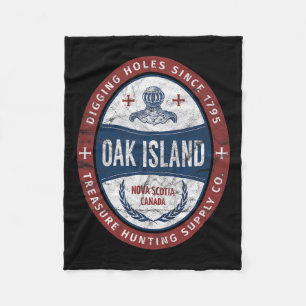 Cobertor De Velo Oak Island Treasure Hunting Retro Templar Knight T