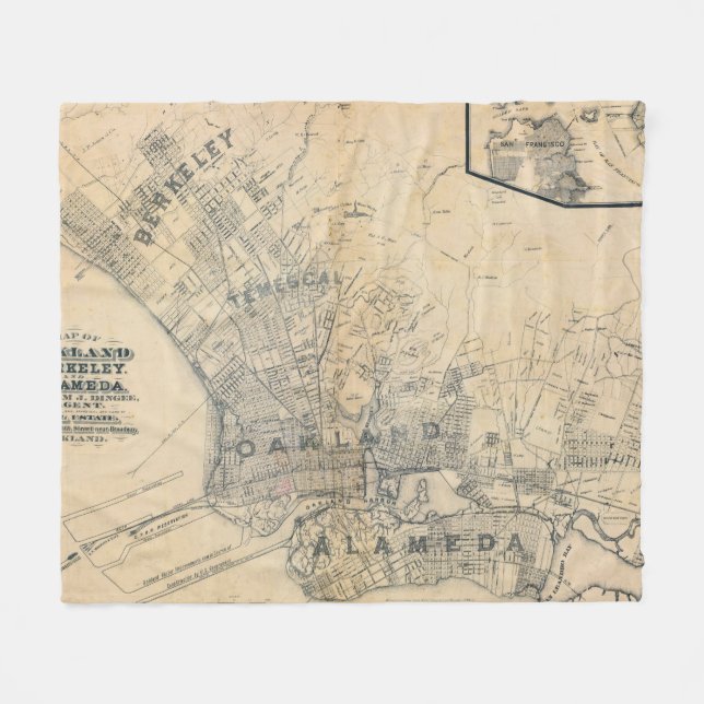 Cobertor De Velo Oakland, Berkeley, Alameda (Frente (Horizontal))