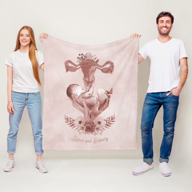 Cobertor De Velo Ob/Gyn Parteira Floral Infância Cervix Ovários (In Situ)