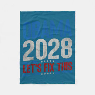Cobertor De Velo Obama 2028 Vamos Consertar Isso Obama 48º Presiden
