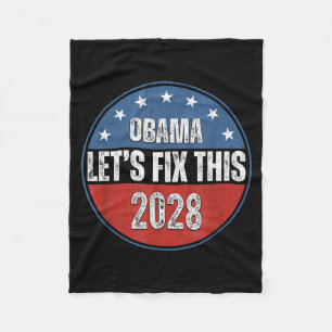 Cobertor De Velo Obama 2028 Vamos Consertar Isso Obama 48º Presiden