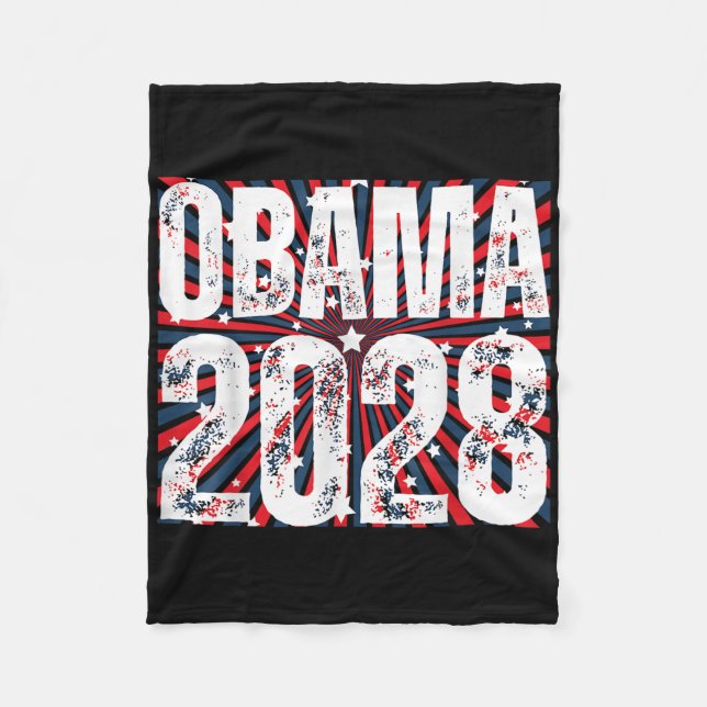 Cobertor De Velo Obama Para Presidente 2028 Obama 2028 _4 (Frente)