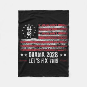 Cobertor De Velo Obama Retro Vintage U Bandeira Americana Patriótic