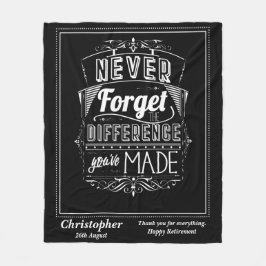 Cobertor De Velo Obrigado Apreciação De Aposentação