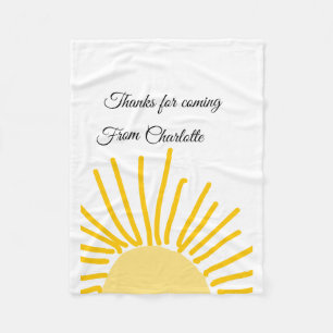 Cobertor De Velo obrigado por vir adicionar nome mensagem de texto 