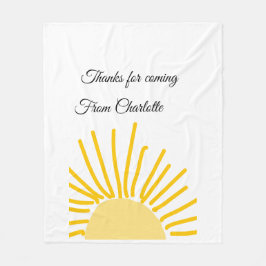 Cobertor De Velo obrigado por vir adicionar nome mensagem de texto 