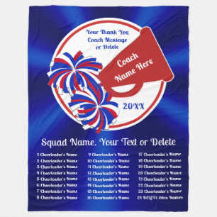 Cobertor De Velo Obrigado Presente por Treinador de Saúde, Branco V