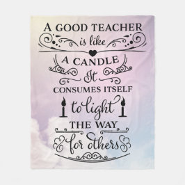 Cobertor De Velo Obrigado Professores