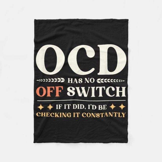 Cobertor De Velo Ocd Não Tem Interruptor Desligado Mental Obsessivo (Frente)