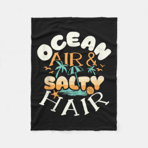 Cobertor De Velo Ocean Air Amp Salty Hair Beach Summer Vacations Fu