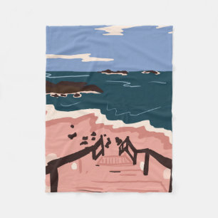 Cobertor De Velo Oceano Blues